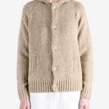 Tan knitwear, front view