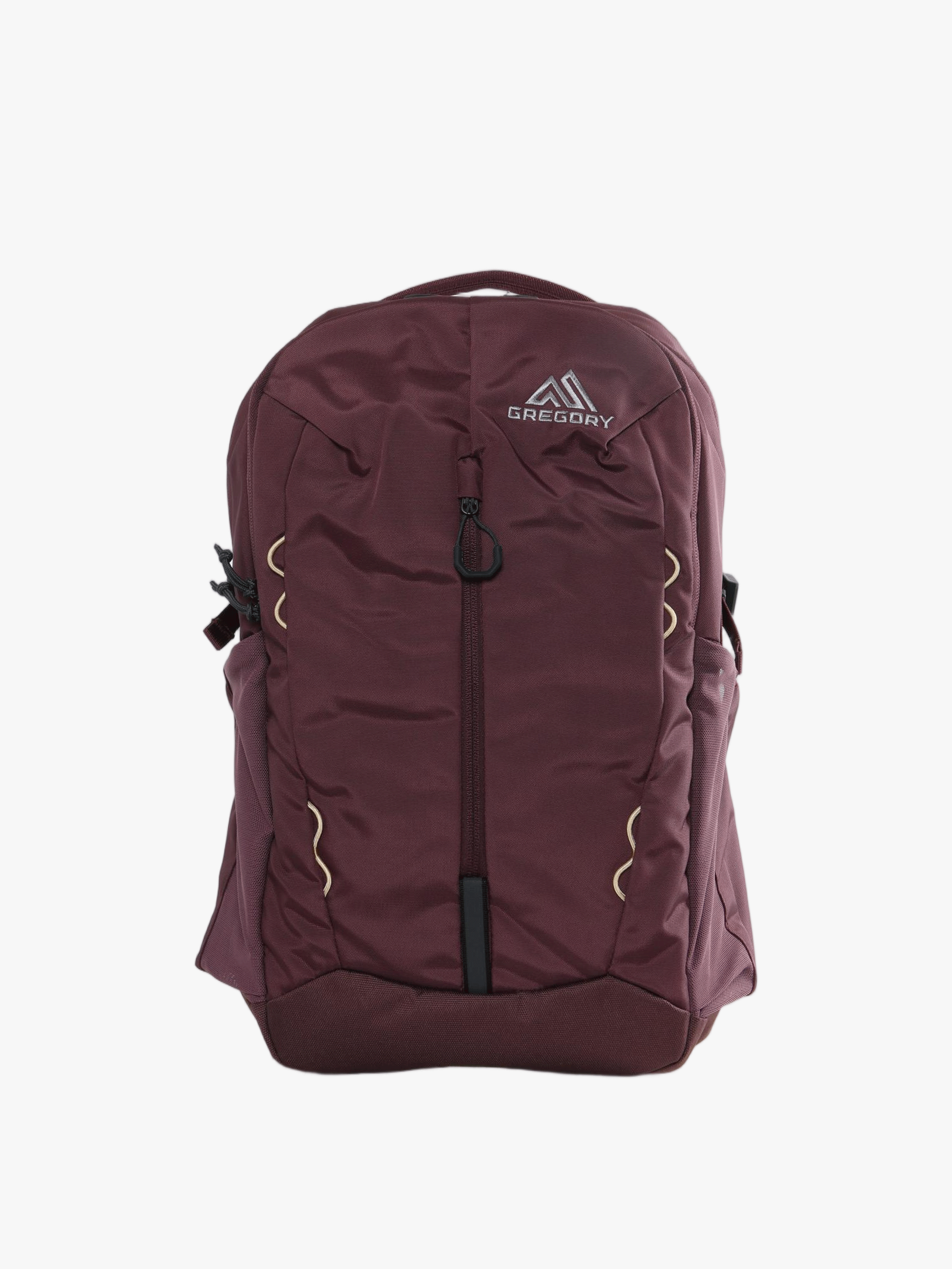 Burgundy bag, back view