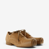 Tan shoes, front view