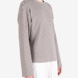 Brown knitwear, full body view