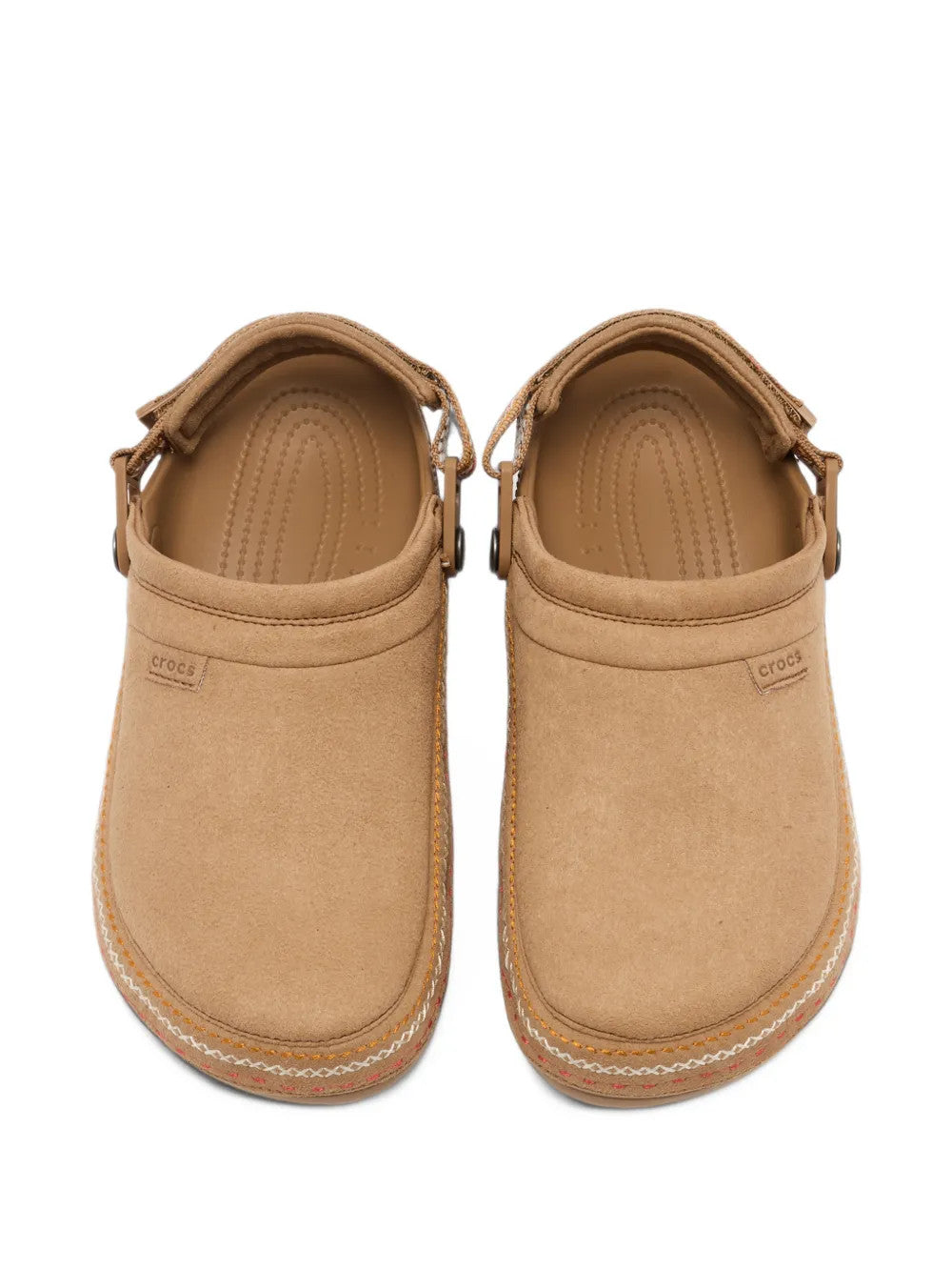 Tan shoes, front view