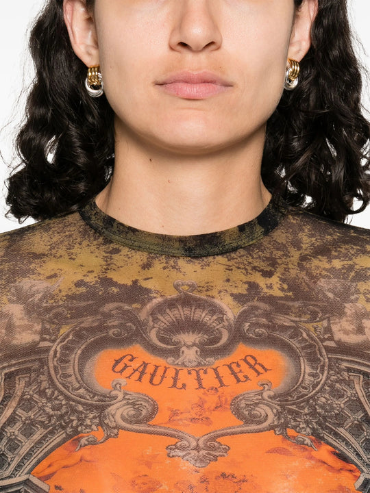 Close up of black top, showing texture of the polyamide fabric