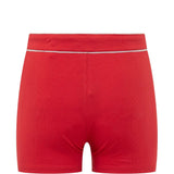 Red shorts, front view