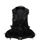 Black backpack,back view