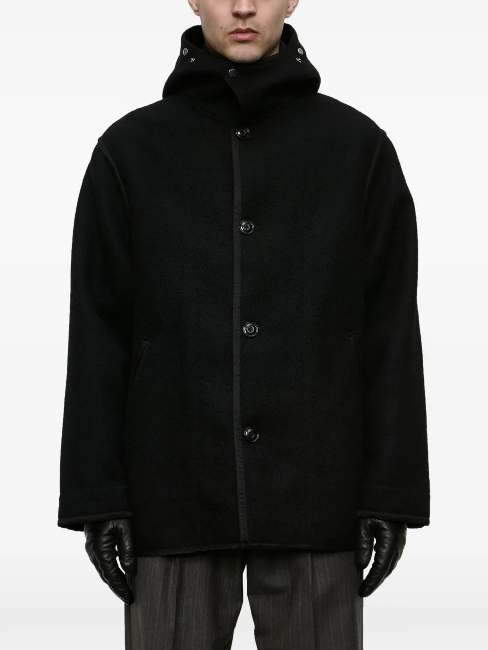 Black jacket, full body view