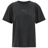 Black t-shirt,front view