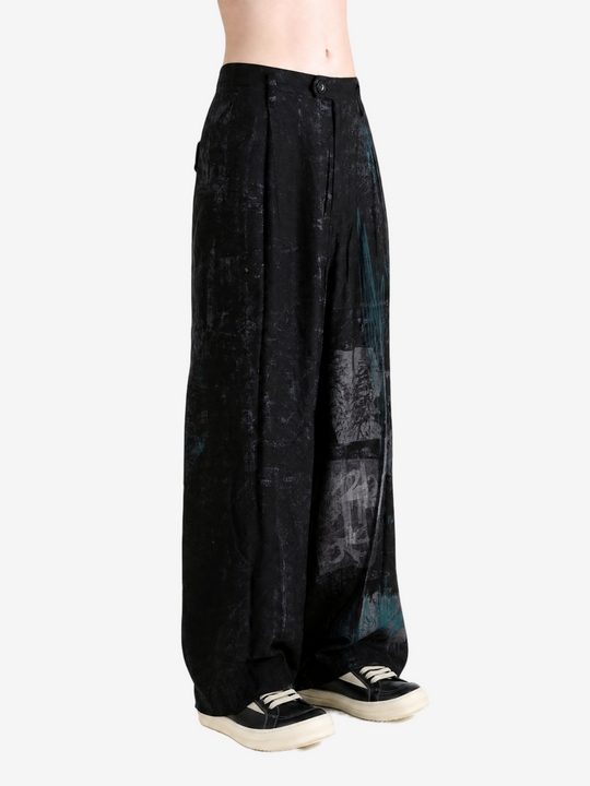 Black pants, full body view