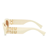 Tan eyewear, side view