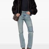 Brown jacket, full body view