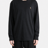 Black t-shirt, full body view