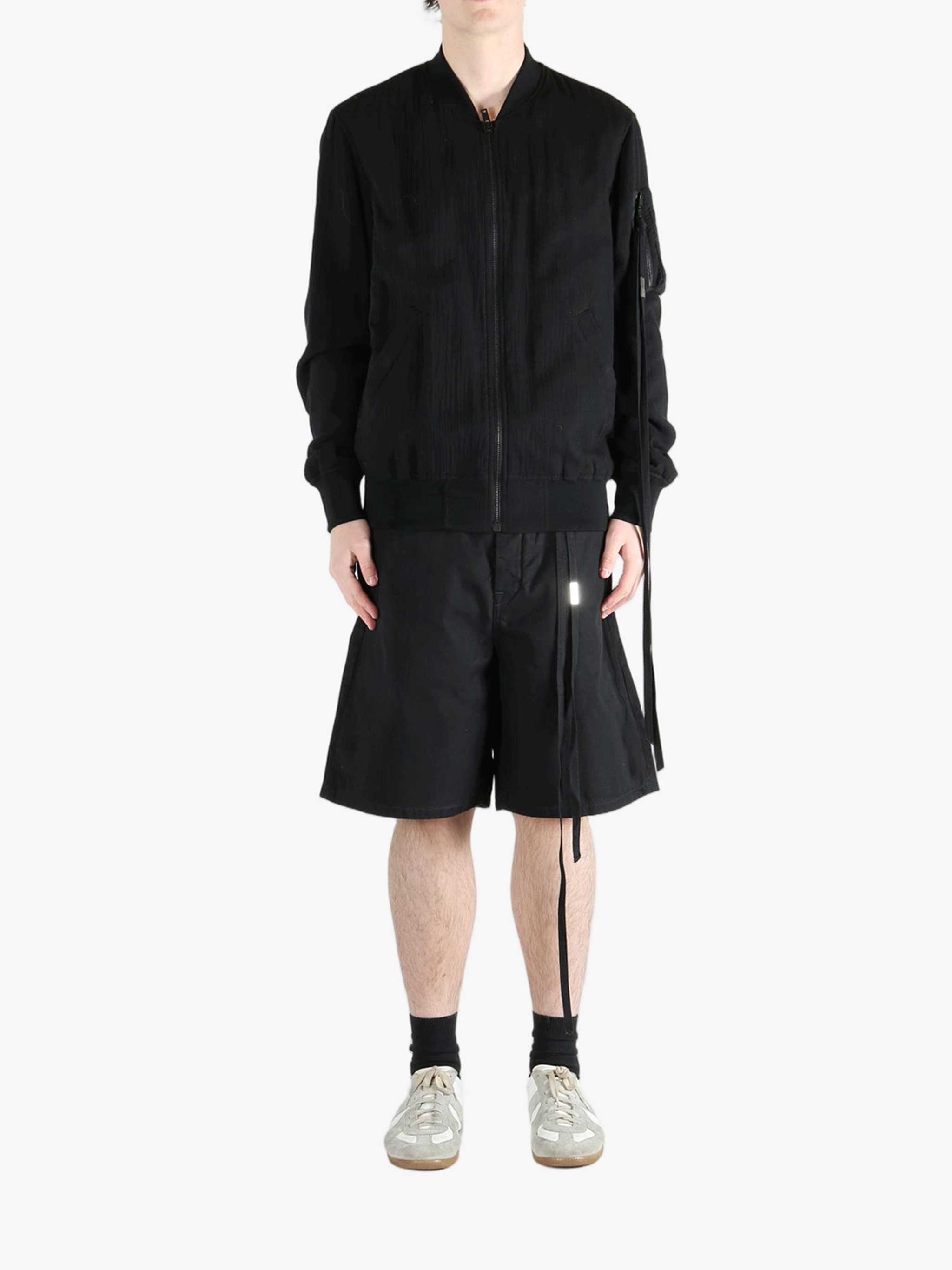 Black jackets-coats, full body view