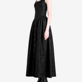 Black dress, full body view