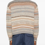 Brown sweater, back view