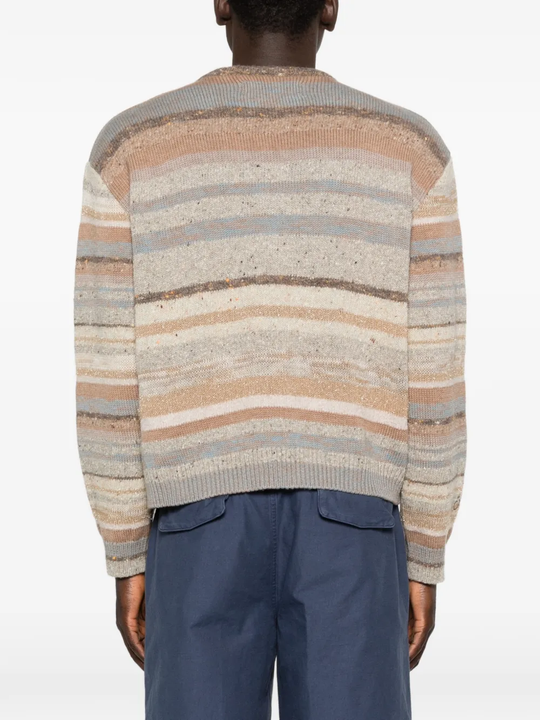 Brown sweater, back view