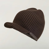 Brown hat, front view