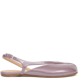 Pink flat sandal,front view