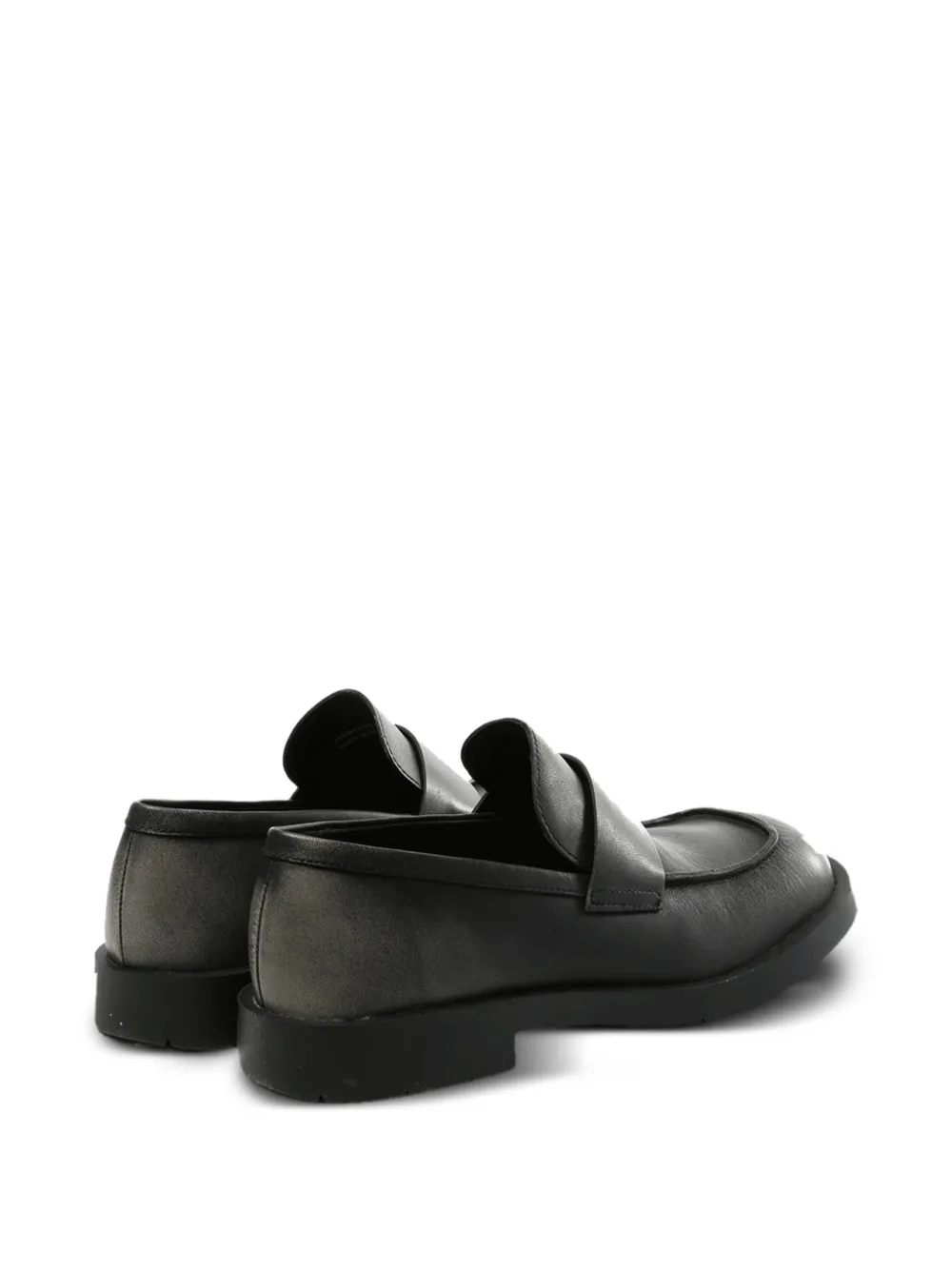 Black loafers-mules, side view