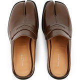 Brown mules, top view