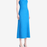 Blue dress, front view