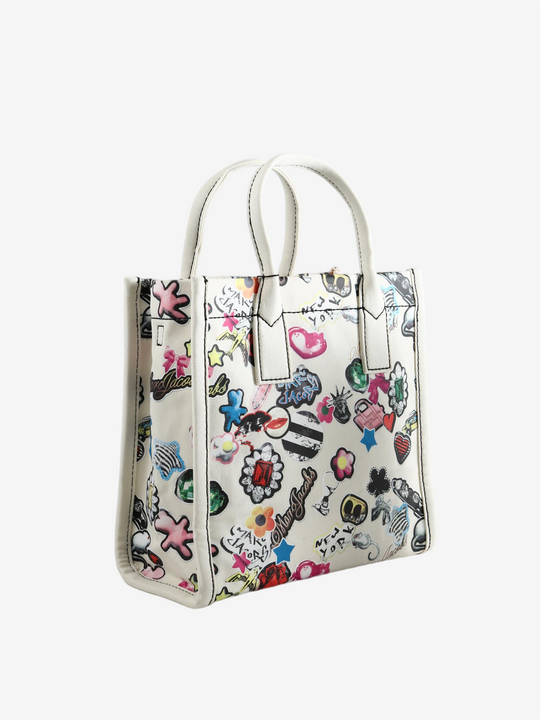 Tan bag, front view