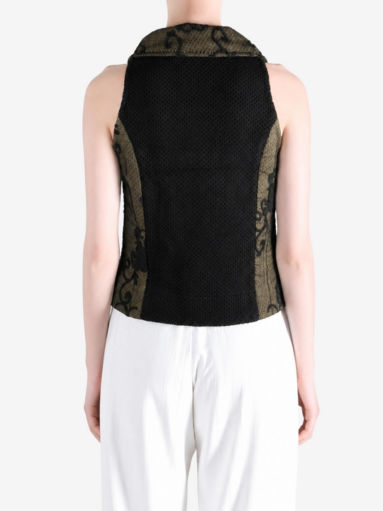 Black top, full body view