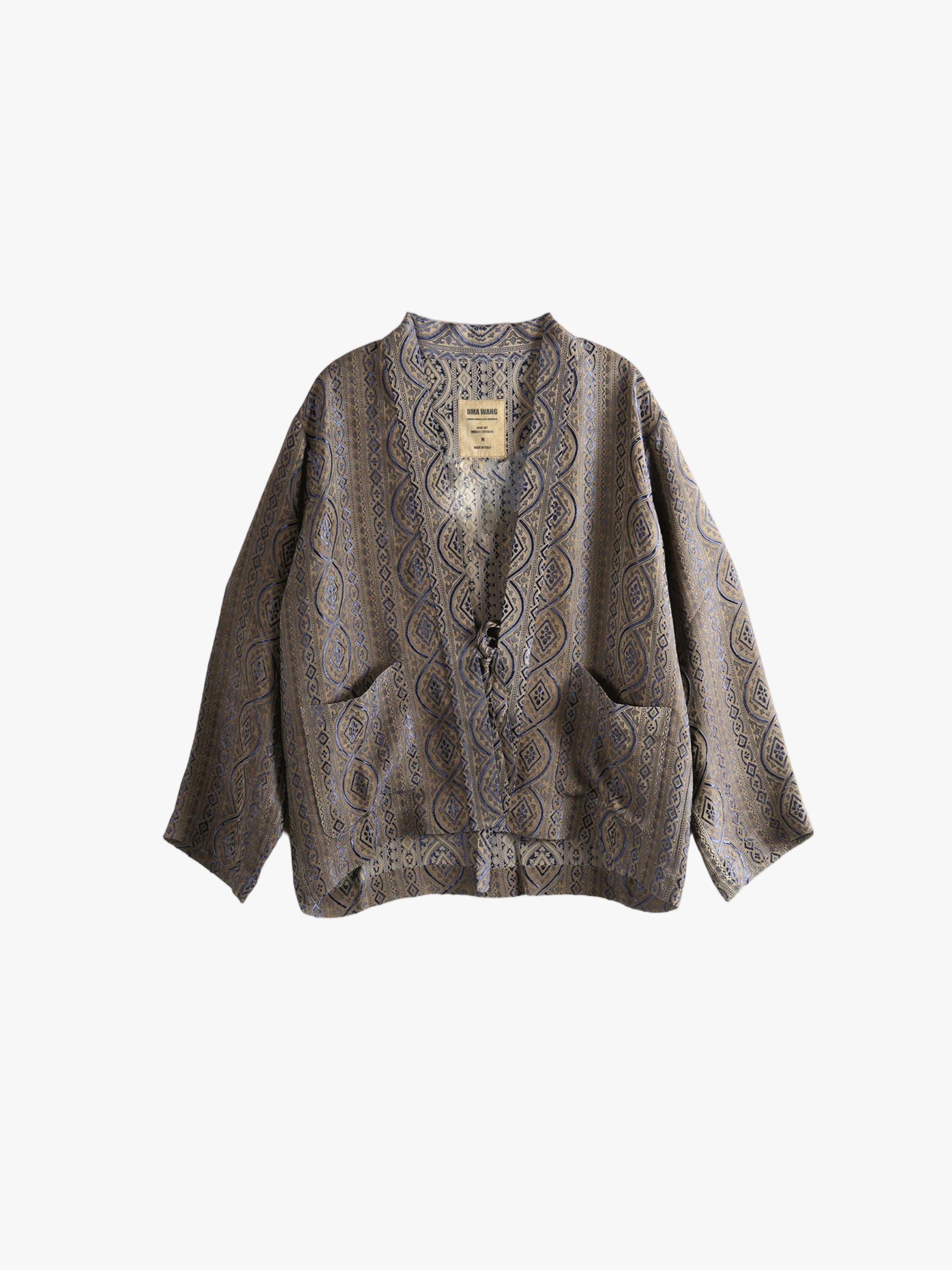 Blue jacket, front view