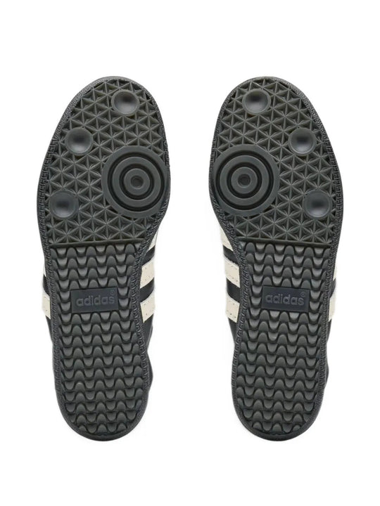 Close up of Black shoes, showing detail