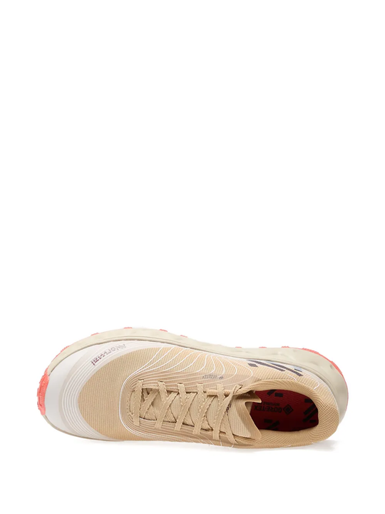 Tan shoes, side view