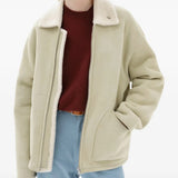 AURALEE - Women Merino Mouton Zip Blouson