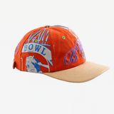 Orange hat, side view