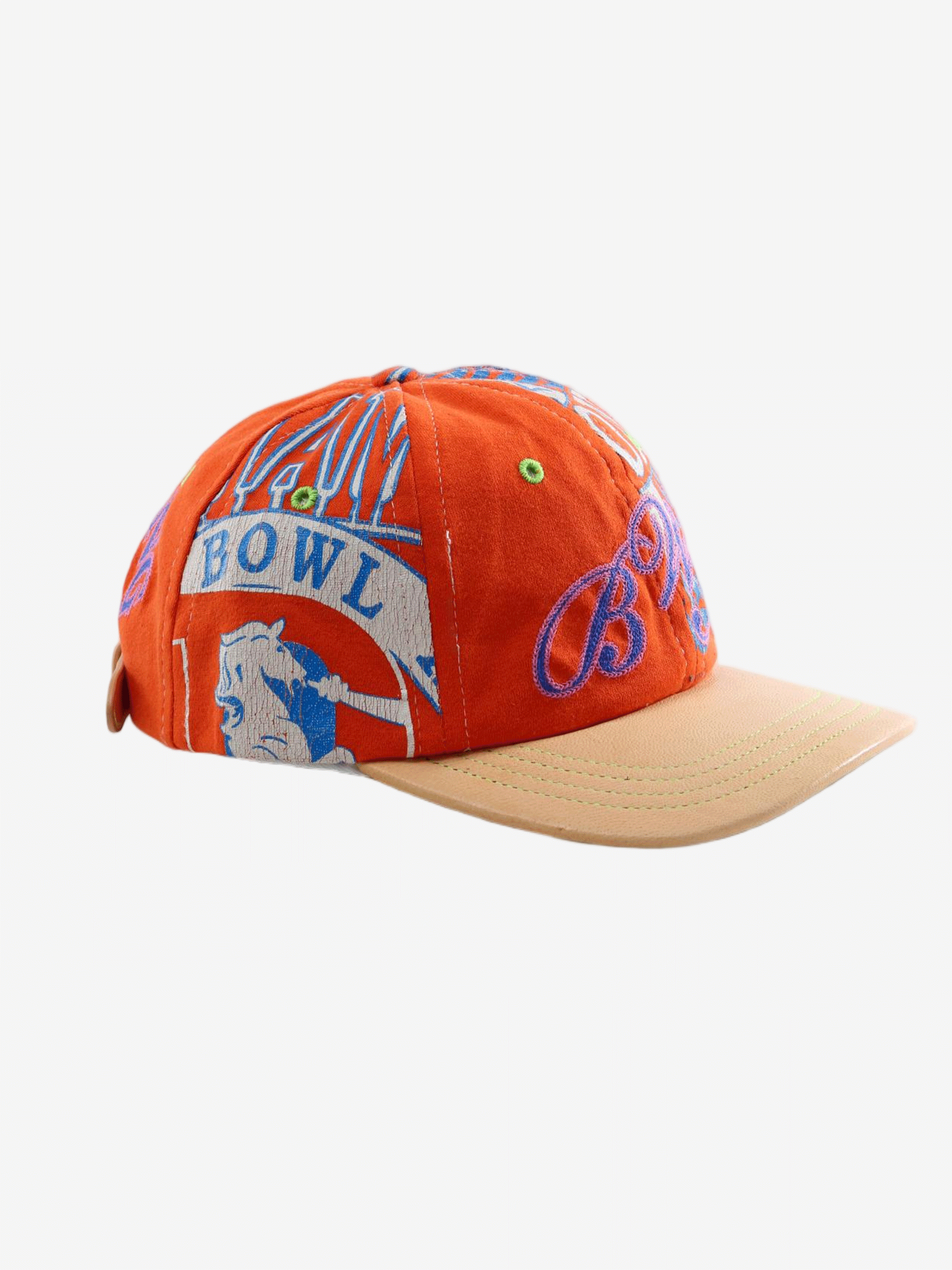 Orange hat, side view