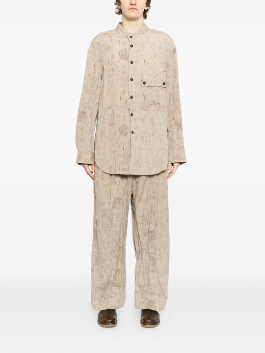 Tan shirt,full body view