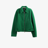 Green jacket, front view