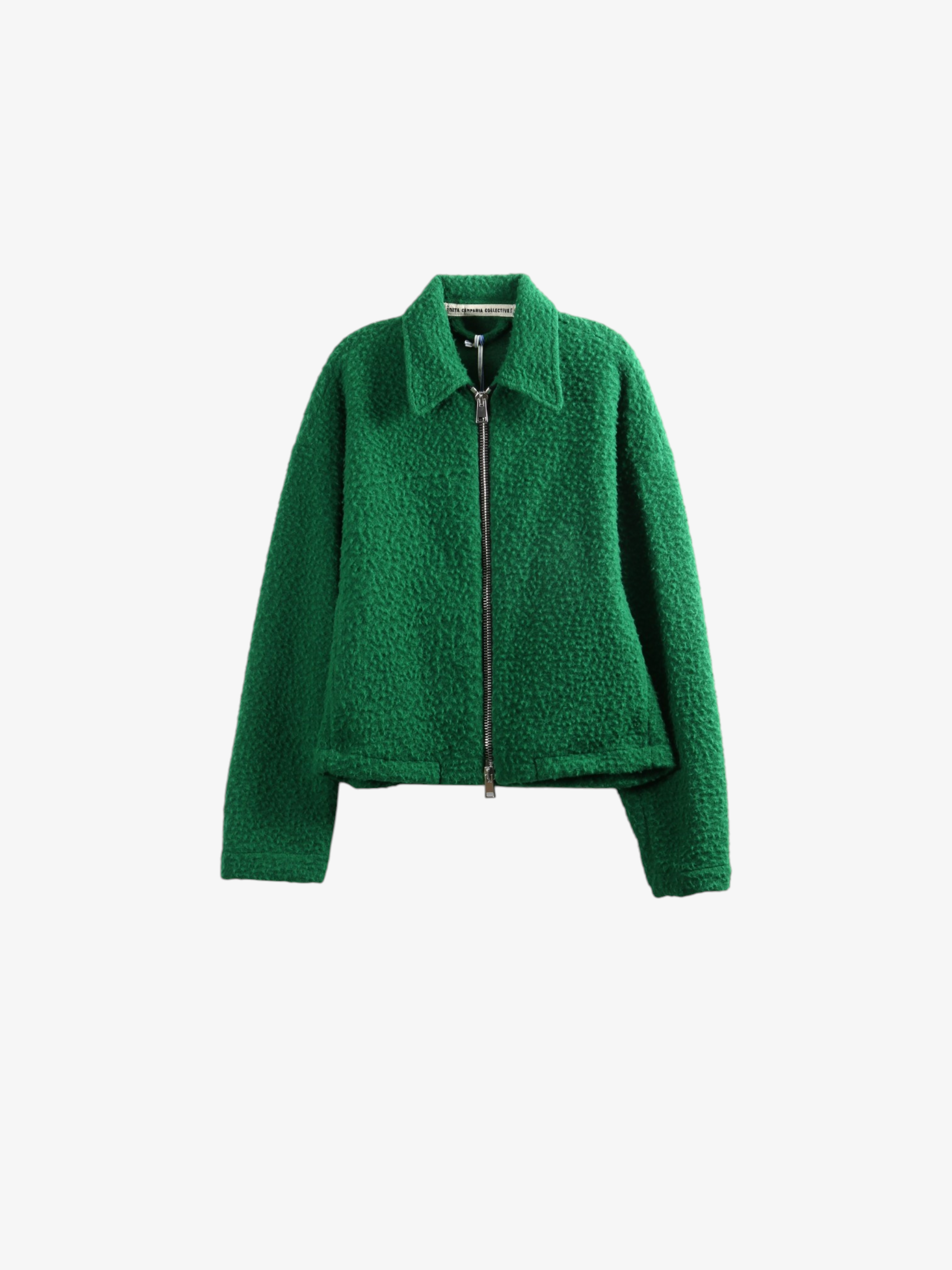 Green jacket, front view