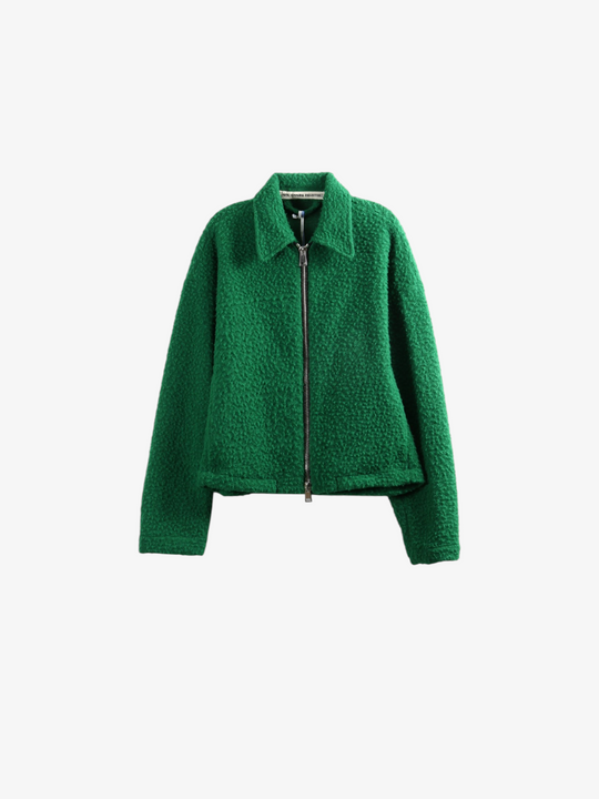 Green jacket, front view