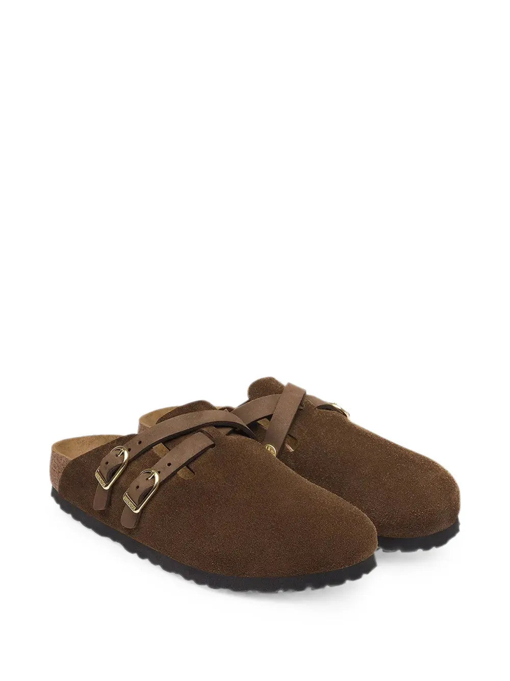 Brown sandals, front view