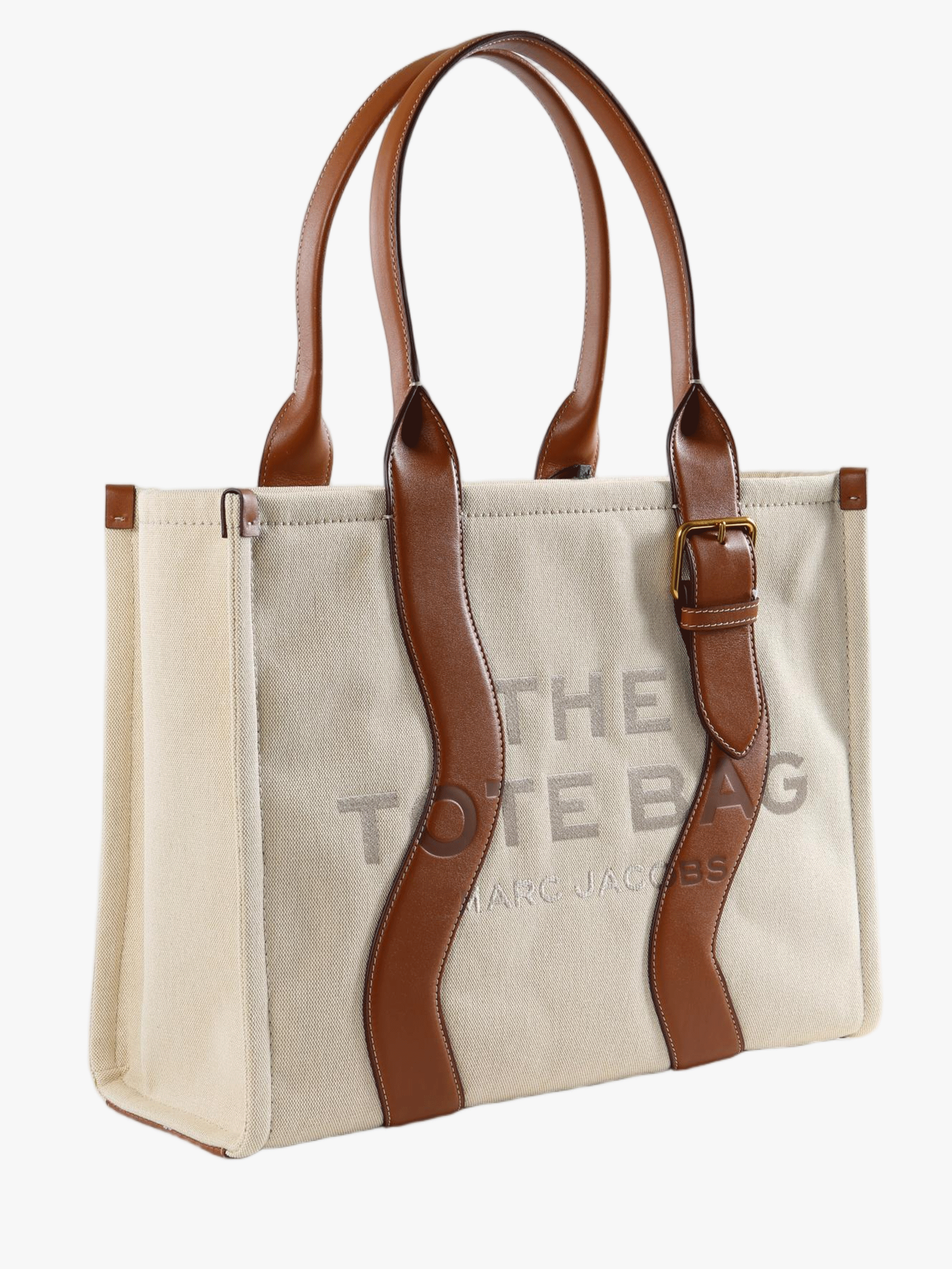Tan bag, front view