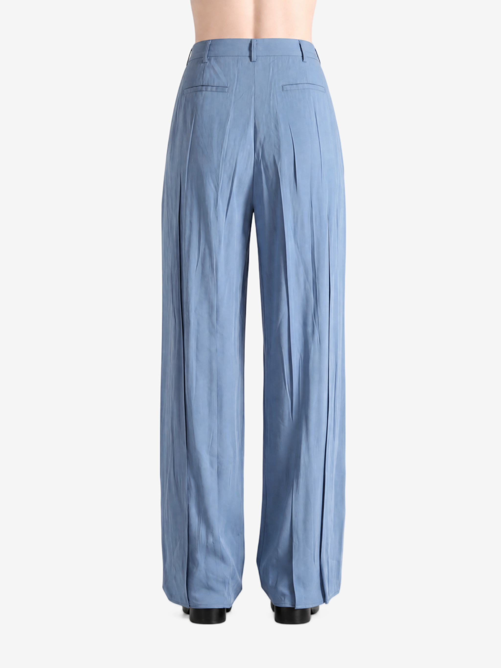 Blue pants, full body view