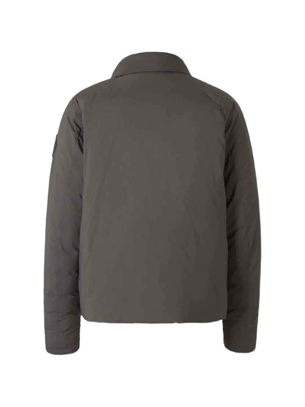 Grey jacket, back view