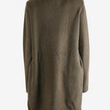 Brown knitwear, full body view