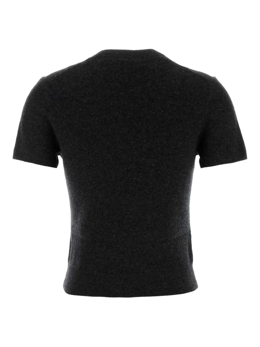 Black t-shirt, back view