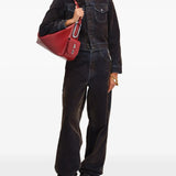 Red bag, full body view