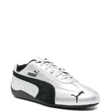 Grey sneakers, side view