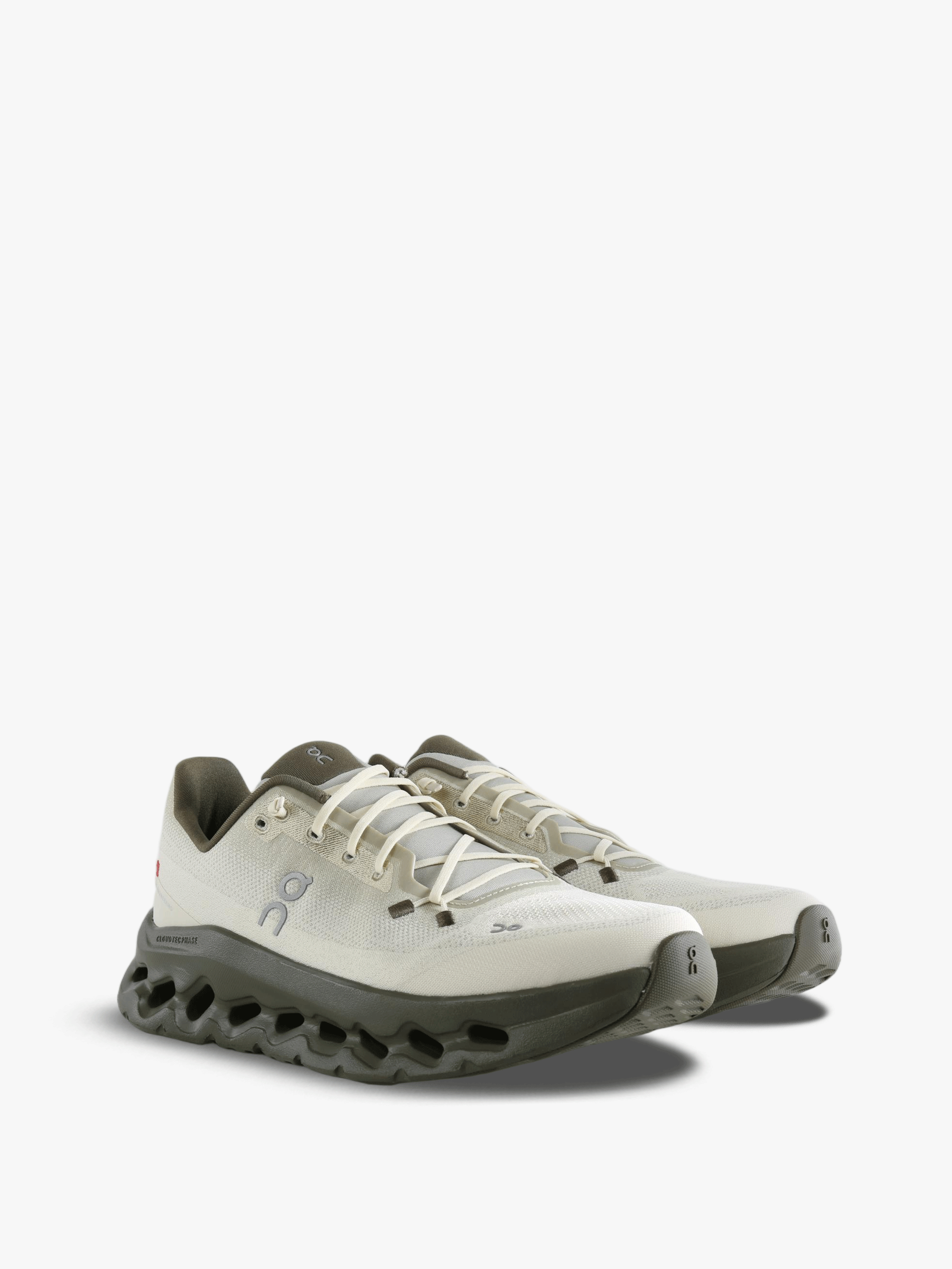 Tan shoes, front view