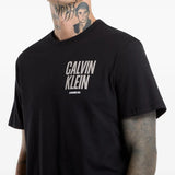 Black t-shirt, front view