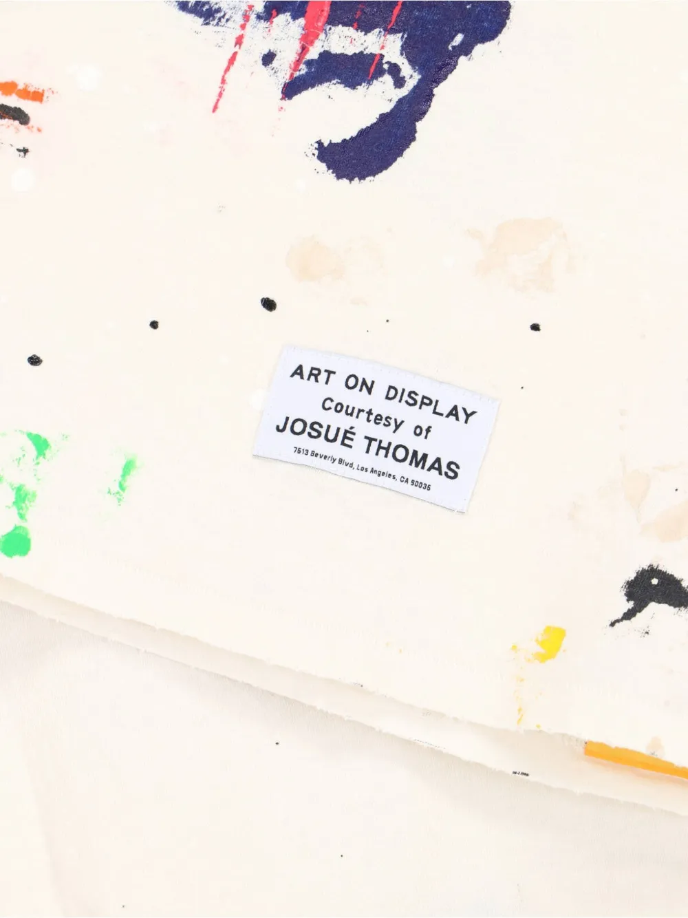 Close up of White t-shirt, showing detail