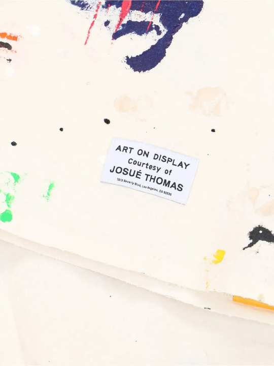 Close up of White t-shirt, showing detail