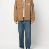 Tan coat, full body view