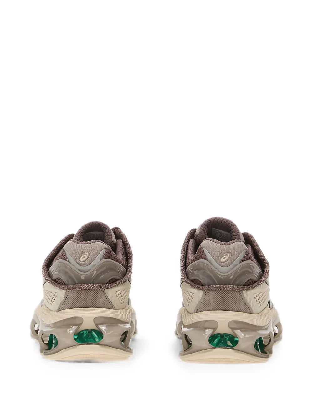 Brown shoes, back view