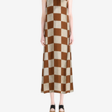 Brown dress, front view